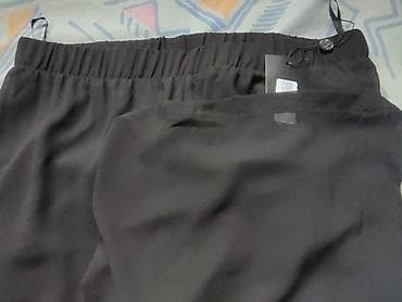 Şalvarlar: Qadın şifon şalvar - Rəng: qara - Parça: nazik, yüngül və yarımşəffaf — 3