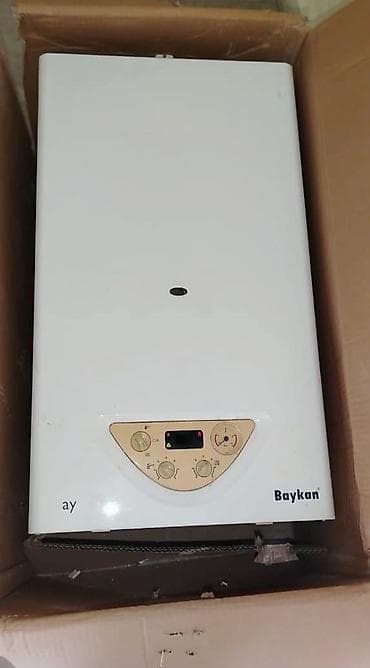 sulu tozsoran: Baykan divar tipli qaz kombi qazanı - Brend/model: Baykan (ön paneldə — 2