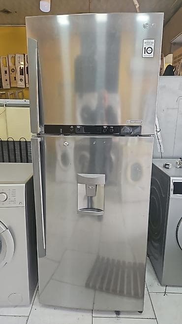 2 двери LG Холодильник Продажа, цвет - Серебристый, С диспенсером