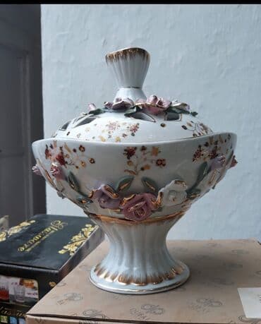 ən ucuz qablar instagram: Tort və şiriniyyat qabı, rəng - Göy, Farfor — 7