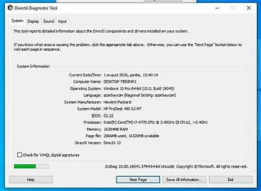 komputer ekranı: Hp prodesk 490 G2 MT Orjinal Hp zavod zborkasıdır. Heç bir problemi — 7