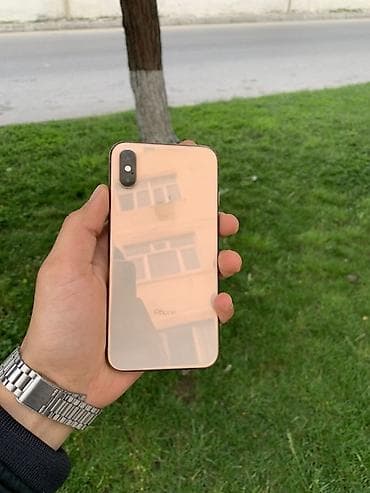 IPhone Xs, 256 GB, Qızılı, Sənədlərlə, Face ID, Simsiz şarj