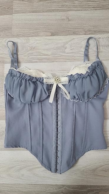 Zərif dizaynlı qadın korset-top Geyinilməyib Razmer S - Rəng: pastel