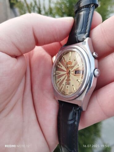 золотые часы geneve 750 цена: Б/у, Наручные часы, Orient, цвет - Красный — 3