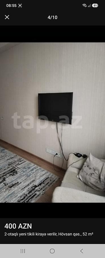 aga center: Kirayə mənzil – Hövsan qəsəbəsi Mida 2, yeni tikili, 2 otaq, 52 m² - — 8