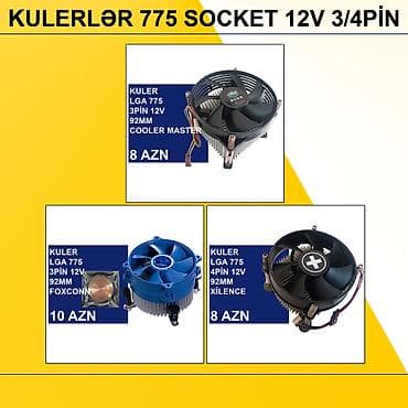 ram ddr 2: Kulerlər “775 socket 12v 3/4pin” ⭐Kuler 775 socket 12v 3/4pin - 8 AZN — 1