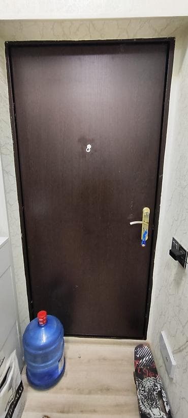 qapi demir qapi seyf qapi: Dəmir giriş qapısı – ikiüzlü model - Xarici tərəf: mat qara rəngdə — 1