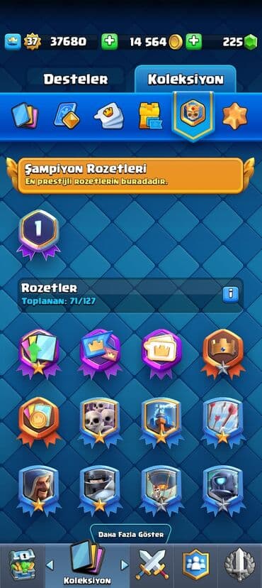Clash Royale hesabı - Kral səviyyəsi: 37 - Kupa: 6364 - Qızıl: 14 564 — 5