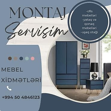 Xidmətlər: Mebel ustasi Yerli ve xarici mebellerin -qurulmasi -sokulmesi -yer — 1