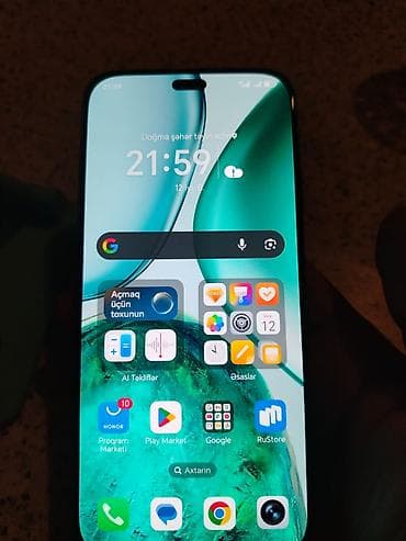 Honor X8c, 128 GB, rəng - Mavi, Barmaq izi, Face ID — 2