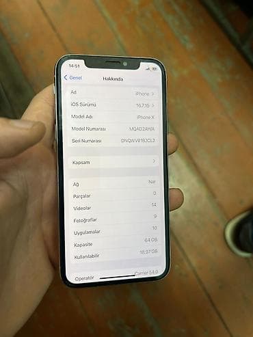 iphine: IPhone X, 64 GB, Gümüşü — 5