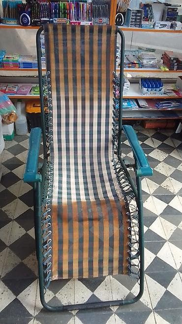 Bağ, çöl oturacaqları: Katlanabilir istirahət kreslosu - Material: möhkəm metal karkas — 2