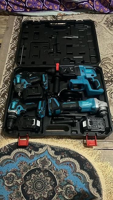 YOVLET markalı akkumulyatorlu alətlər dəsti - Sərt plastik daşıma