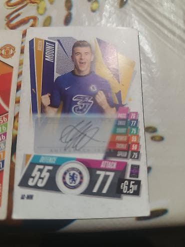 Imzalı chelsea kartı və digər kartlar Tərkib: - Mason Mount (Chelsea)