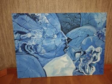 картина 70 на 100: Əl işi "Frozen love" rəsmi — 2