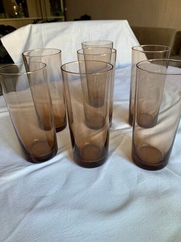 kakteyl: Şüşə stəkan və qoblet dəsti Müxtəlif ölçü və rənglərdə şüşə qədəh və — 2