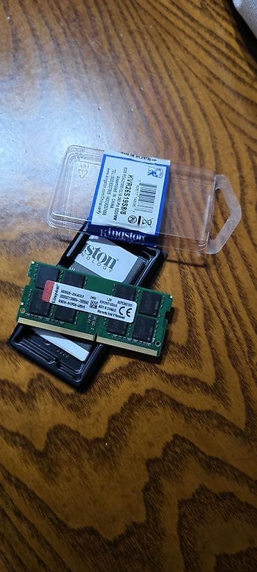 Kompüter ehtiyyat hissələri: Operativ yaddaş (RAM) Kingston, 8 GB, 2666 Mhz, DDR4, Noutbuk üçün, İşlənmiş — 1