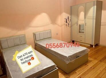 taxt: Yeni, Təknəfərlik çarpayı, Bazasız, Matras ilə, Siyirməsiz, Azərbaycan — 15