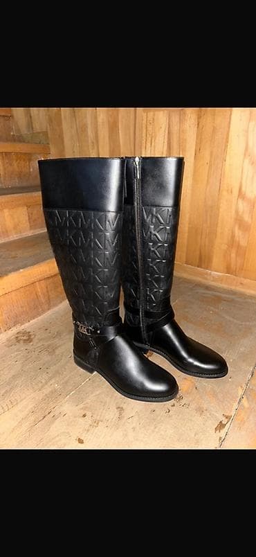 Sabo: Qadınlar üçün uzun qara çəkmələr Michael Kors original. - Model: Dizə — 1