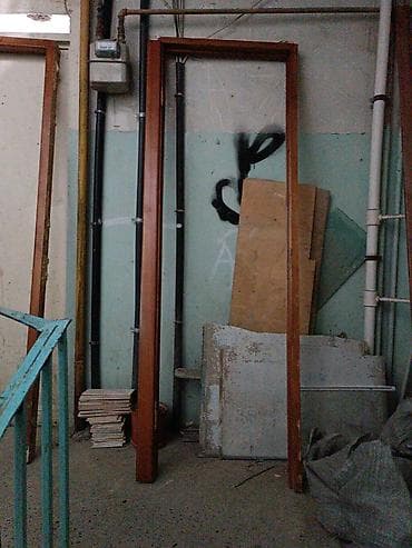 pendir: MDF/qapı dəsti – taxta naxışlı, qəhvəyi rəng - İç otaqlar üçün MDF — 1
