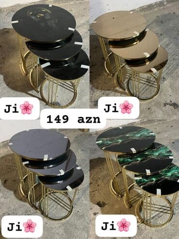 Jurnal masası, Yeni, Açılmayan, Şüşə, Yumru masa