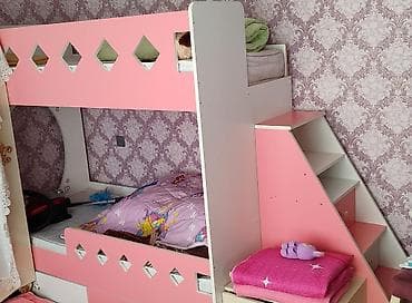 mebel aksesuarlar: Oğlan və qız üçün, Çarpayı, Matrassız, Siyirməsiz, Laminat — 1