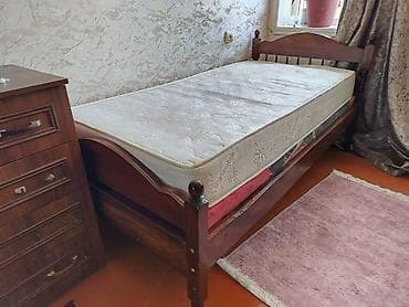 tek kravat: İşlənmiş, Təknəfərlik çarpayı, Bazasız, Matras ilə, Siyirməsiz — 4