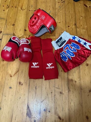 детские футбольные щитки: Boks dəsti – bir yerdə Tərkib: - Lucky Star brendi qırmızı boks — 1