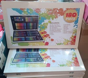 🎨 180 Parçalı Rəsm və Yaradıcılıq Dəsti 🎨 Uşaqlar, tələbələr və rəsm