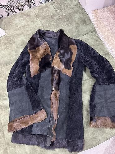 kürk satışı: Dublenka Qadın üçün təbii kürklü jaket/kurdka - Material: təbii dəri — 2