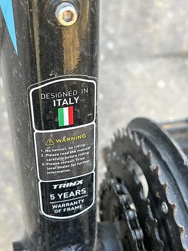 Электровелосипеды: Trinx dağ velosipedi – MARES seriyası - Dizayn: İtaliyada dizayn — 2