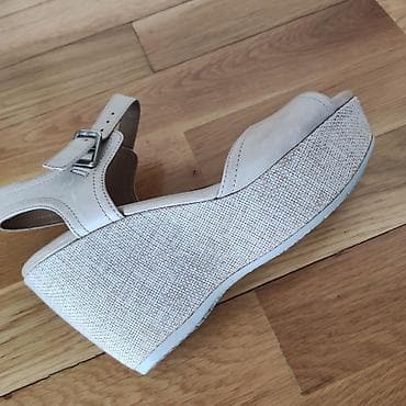 Basanoşka və səndəllər: Ölçü: 37, rəng - Bej, Yeni — 5