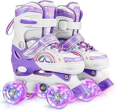 беговая дорожка в кредит: Uşaq dördtəkərli konkiler – LED işıqlı, ölçüsü tənzimlənən — 2