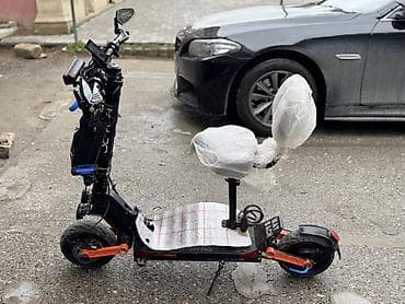 bokus elceyi: Elektrik skuter – oturacaqlı, güclü işıqlandırma və aksesuarlarla — 2