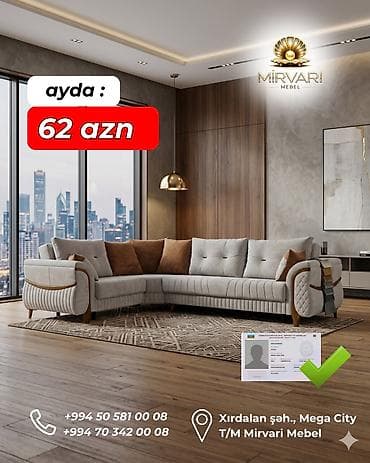 kunc divan gence: Künc divan, Yeni, Açılan, Bazalı, Çatdırılma yoxdur — 6