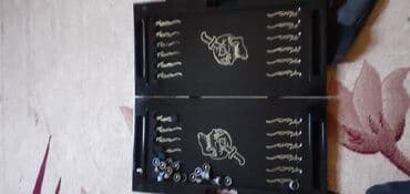 Maskalar, eynəklər: Məhsul: Nərd dəsti (qatlanan, daş və zərlərlə) - Rəng: Qara əsaslı — 1