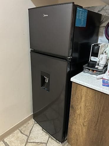 2 qapılı Midea Soyuducu Satılır, rəng - Qara, Dispenserli