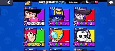 saatlar type 1: Brawl Stars hesabı – yüksək səviyyəli oyun profili - Kupa sayı: 36 — 3
