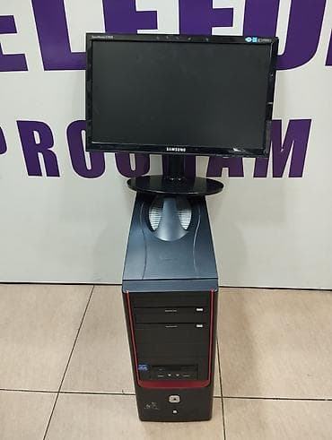 Masaüstü kompüter seti – sistem bloku + Samsung monitor ram 4. yadas — 6