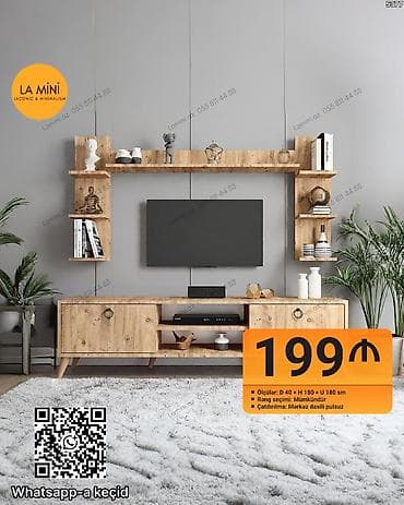 Düz TV altlığı, Polkalı, Laminat lalafo.az -da Düz TV altlığı, Polkalı, Laminat