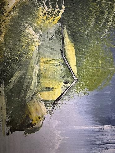 qizil sekilleri: Yağlı boya peyzaj tablo - Texnika: Kətan üzərində yağlı boya - Mövzu — 5