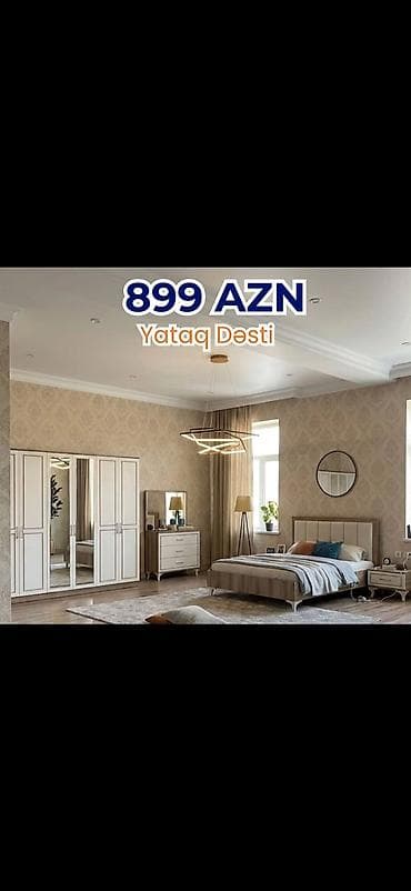 Yataq Dəsti – 899 AZN Zövqlü və funksional dizaynlı komplekt: - Geniş