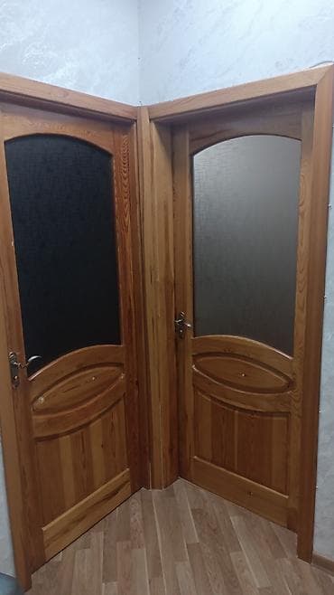 gence qapi: Məhsul: Taxta otaq qapıları (şüşəli və bütöv modellər) - Material — 1