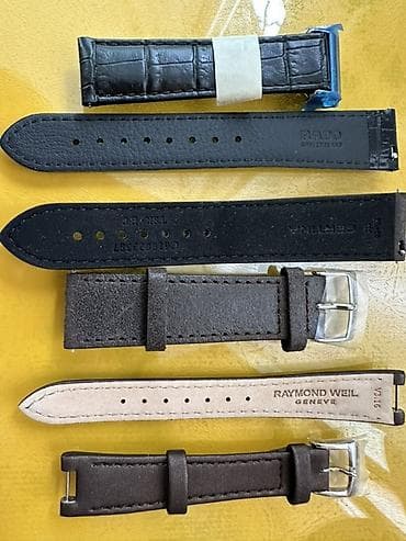 sensor saatlar: RADO saat qayışı – dəridən, qatlanan mexanizmalı (deployant clasp) - — 3