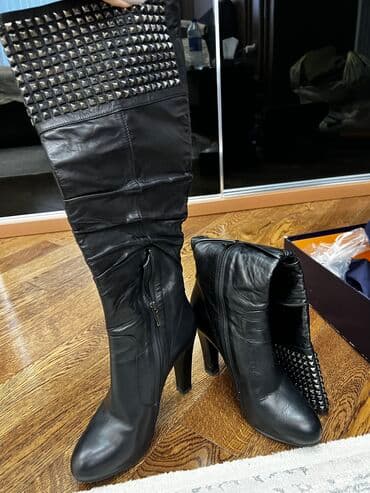 əsgər çəkməsi: Ölçü: 36, rəng - Qara, Yeni — 5