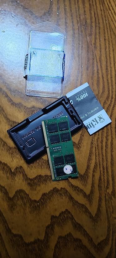 Kompüter ehtiyyat hissələri: Operativ yaddaş (RAM) Kingston, 8 GB, 2666 Mhz, DDR4, Noutbuk üçün, İşlənmiş — 2