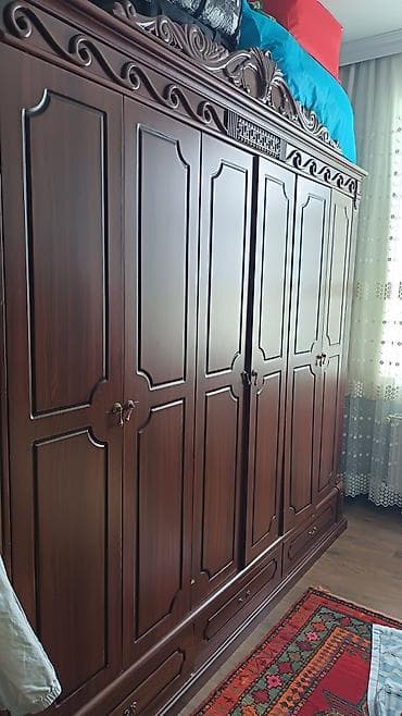 stol ev ucun: Klassik üslubda mebel dəsti - Divan: Taxta oyma detallar — 4