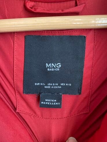 qadınlar üçün təbii dublyonkalar: Palto, Mango, M, L, rəng - Qırmızı — 2