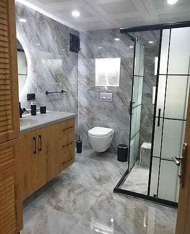 step deke: Böyük ölçülü porselen/keramoqranit plitələr – vanna otağı, duş — 1