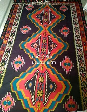 qedimi xalca satisi: Əl toxuması xalça və kilim dəsti 1) Xalça - Naxış: ənənəvi geometrik — 1